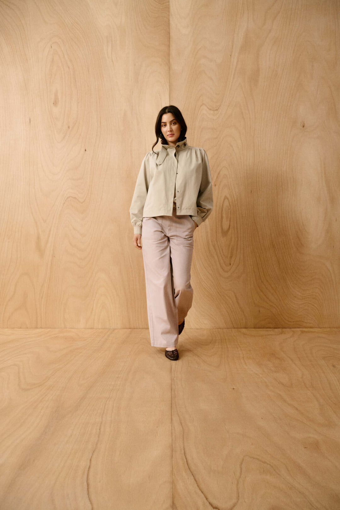 OlinaSZ Short Jacket Oxford Tan – ZTIL